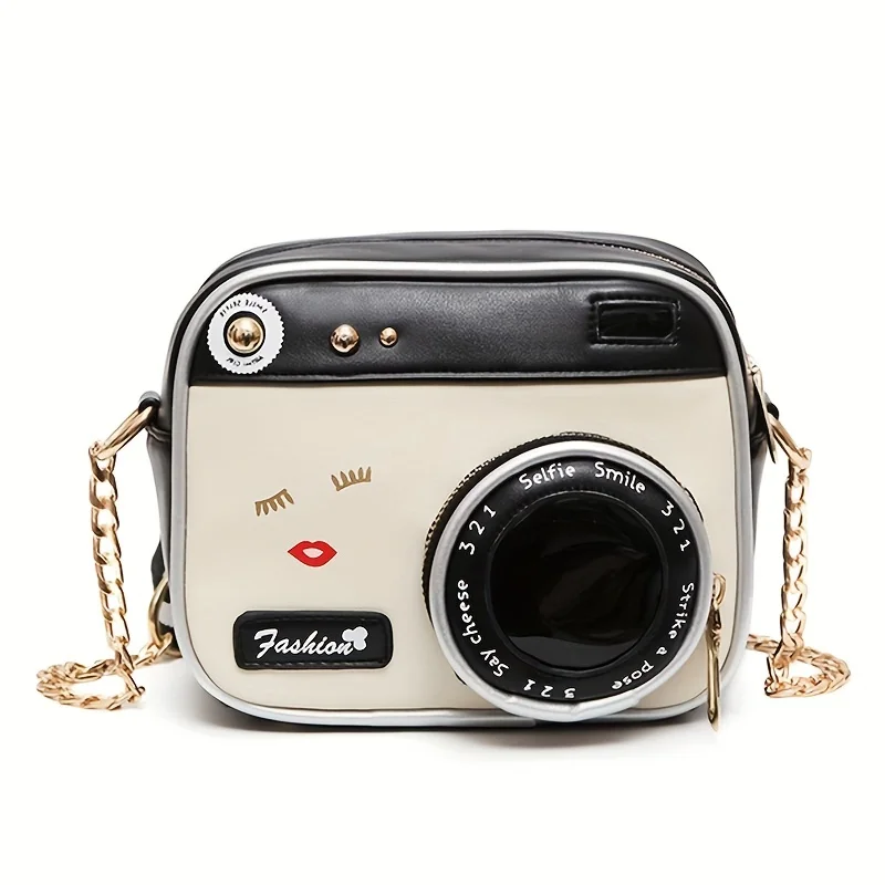 Fashion Retro Camera Crossbody Bag Unique Original PU Leather Handbag Women's Simple Versatile Shoulder Bag And Purse