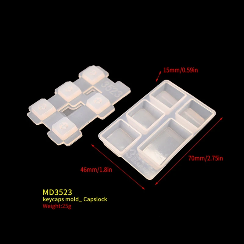 DIY Set Manual Mechanical Gaming Keyboard Keycaps Resin Clavier Silicone Molds Keycap Mold For Art Epoxy Handmade Crafts