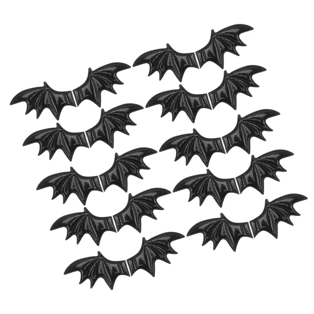 20Pcs Spooky Bat Wing Applique Embroidered Patches DIY Halloween Cosplay Crafts for Clothes Headbands Shoes Hair Clips Decor view 2