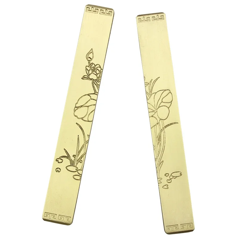 Exquisite Brass Paperweights Chinese Painting Calligraphy Paper Weight Brass Hand Polished Press Paper Weight Peso De Papel