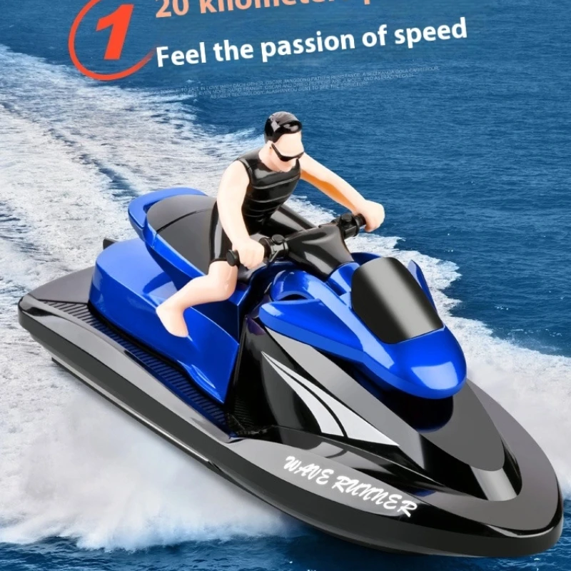 

2.4G Remote Control Boat Motorboat Toy - Double Motor High Speed 20KM/H Perfect for Kids' Water Play Interactive Fun
