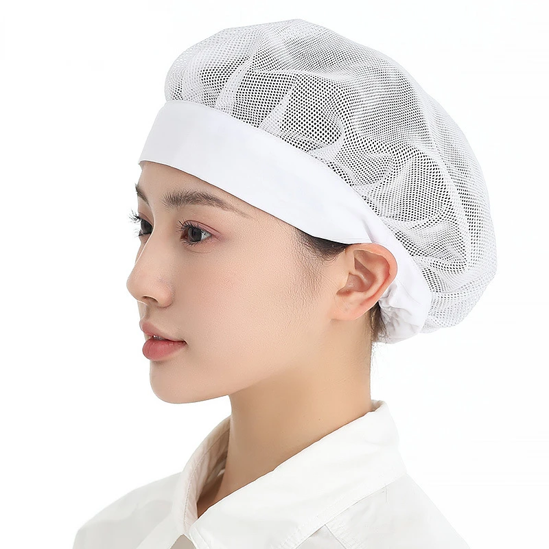 New Hair Nets Chef Cap Cooker Work Headband Bundled Hair Cooking Hygienic Cap Food Service Nets Work Wear Hotel