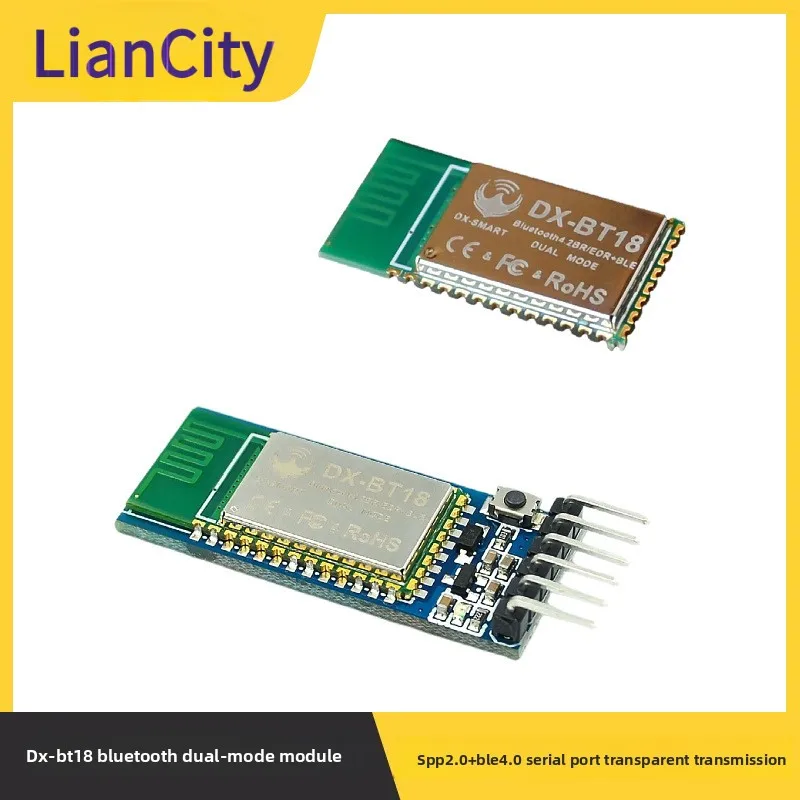 SPP BLE Bluetooth Transceiver Adapter, Dual Mode Serial Port Module Replace HC-05 HC-06 DX-BT18