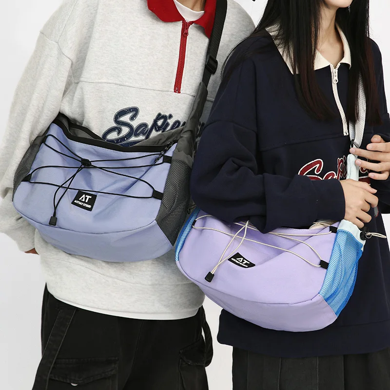 

Korean Sle Faionable Men's Crossbody Bag Spor Commuter oulder Bag Large Capaci Dumpling ape Bapa for Youth