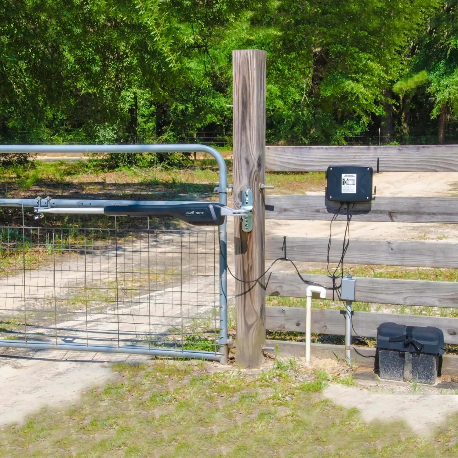 MM571W Heavy Duty Automatic Smart and Solar Ready, Single Gate Opener, Black image 5
