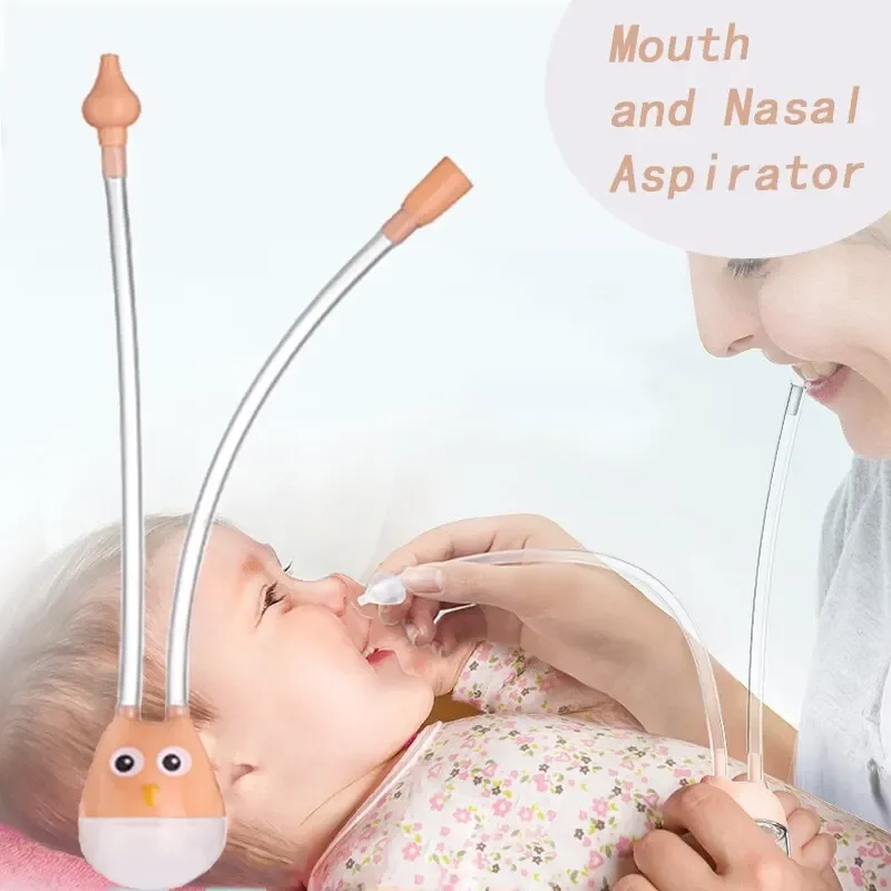 

Baby Nasal Aspirator Mouth Suction Type Nasal Absorption Cleaner for Infant Anti Reflux Silicone Booger Suction Pipe