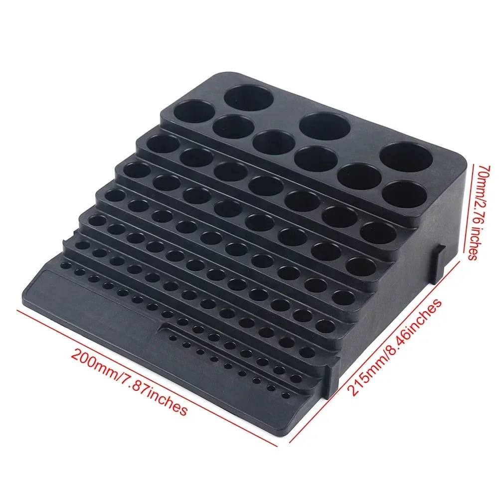 Tool Management Made Easy 84 Hole CNC Accessory Rack Spacious Design Perfect for Storing Multiple Milling Cutters