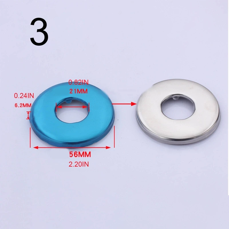 652F Stainless Steel Split Round Escutcheon Plate Wall Split Flange Water Pipe Faucet Decorative Cover Bathroom Accessories