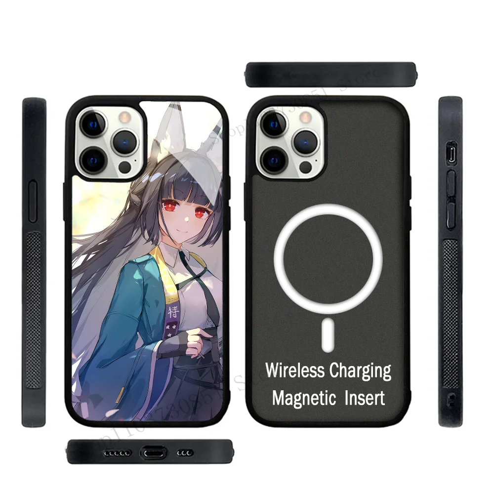 Game Anime Zenless Zone Zero Hoshimi Miyabi Phone Case Strong Magnetic For IPhone 15 14 13 Pro Max 11 12 Mini Alex Mirror For