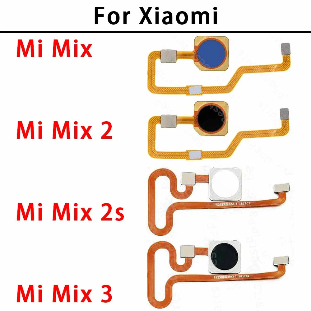 Fingerprint For Xiaomi Mi Mix Mix2 Mix2s Mix3 Finger print sensor home button ribbon flex cable Replacement Spare Parts