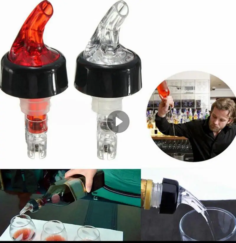 20/30ML Plastic Quantitative Wine Pourer Alcohol Liquid Dispenser Measuring Oil Spout Wine Decanter Bottle Nozzle Stoppers