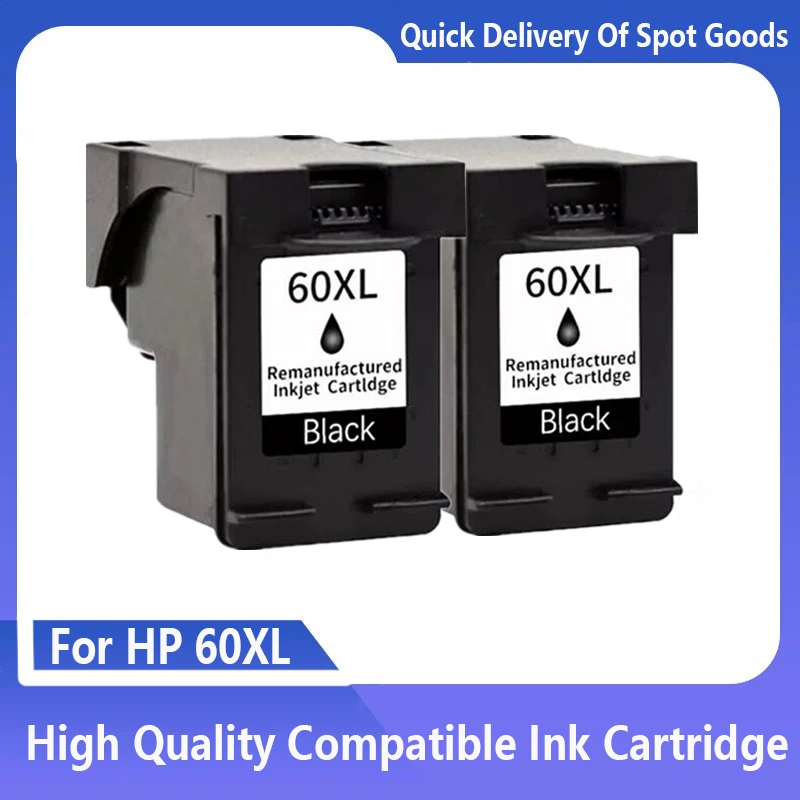 Compatible For HP 60 XL Ink Cartridge For HP60 60xl Deskjet F2480 F2420 F4480 F4580 F4280 D2660 D2530 D2560 Printers