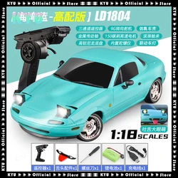 LDRC Ld1804 Nowy zdalnie sterowany samochód Mx5 Drift Gyroscope Remote Control Flip Headlight Boy Toy Remote Control Car Drift Car