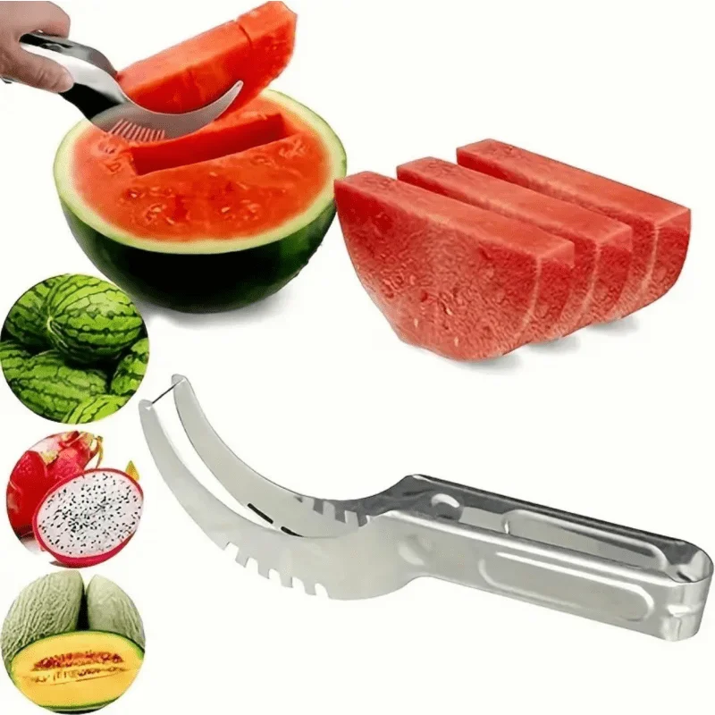 5Pcs Stainless Steel Fruit Vegetable Corer Watermelon Slicer Melon Baller Coconut Lemon Cutter Kitchen Gadget Tool
