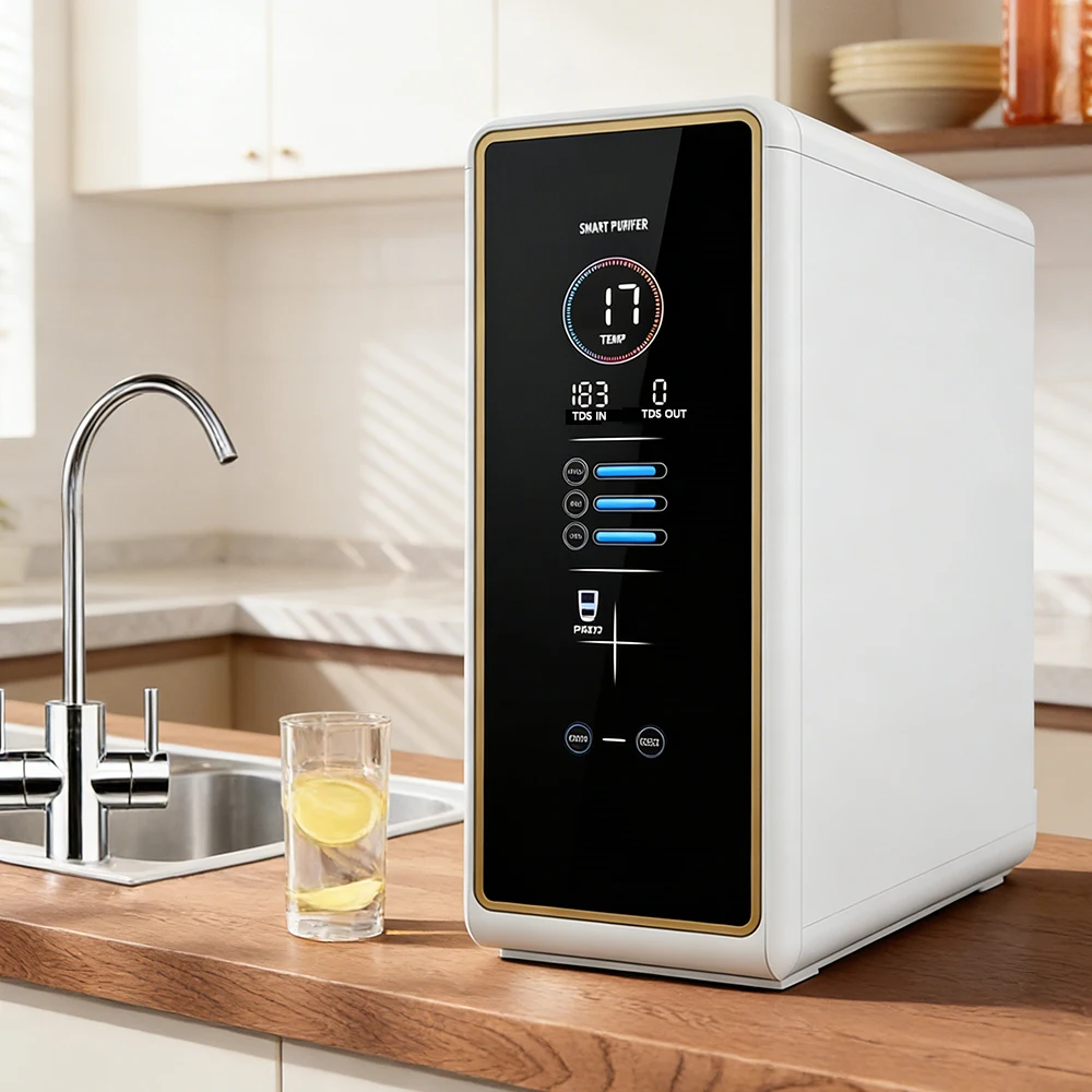800G RO Water Purifier Tankless Water Filter System for Home Hotel Self Cleaning TDS Monitoring Replacement Reminder