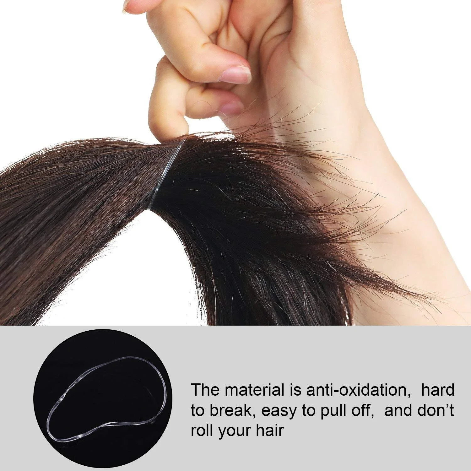 High Elasticity Transparent Silicone Rubber Band Mini Rubber Bands Soft Elastic Bands for DIY Kid Hair Braids Hair