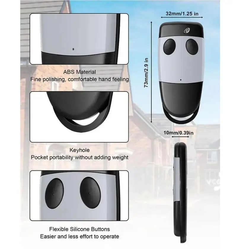 كاردين S449 QZ1 QZ2 QZ3 QZ4 جهاز التحكم عن بعد كاردين TXQ449100 TXQ449200 TXQ449300 TXQ449400 فتحت باب المرآب 433.92 ميجا هرتز مفتاح #4