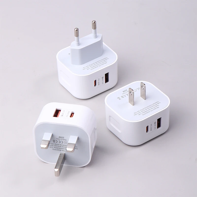 USB Type C Charger For Laptop PPS Fast Charge Dual Port Fast Charging European And American Standard Head