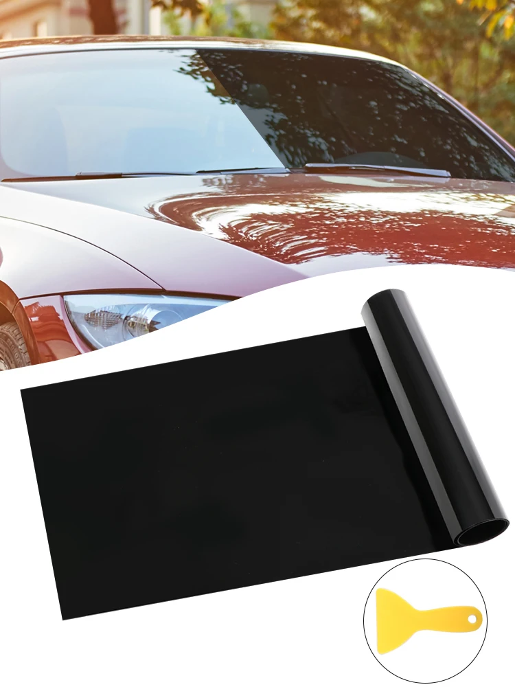 Solar Film for Car Windscreen 20cm X150cm Tinted In Black Clear Solar Film Anti-UV Sun Shade Car Accessories Solar Protection