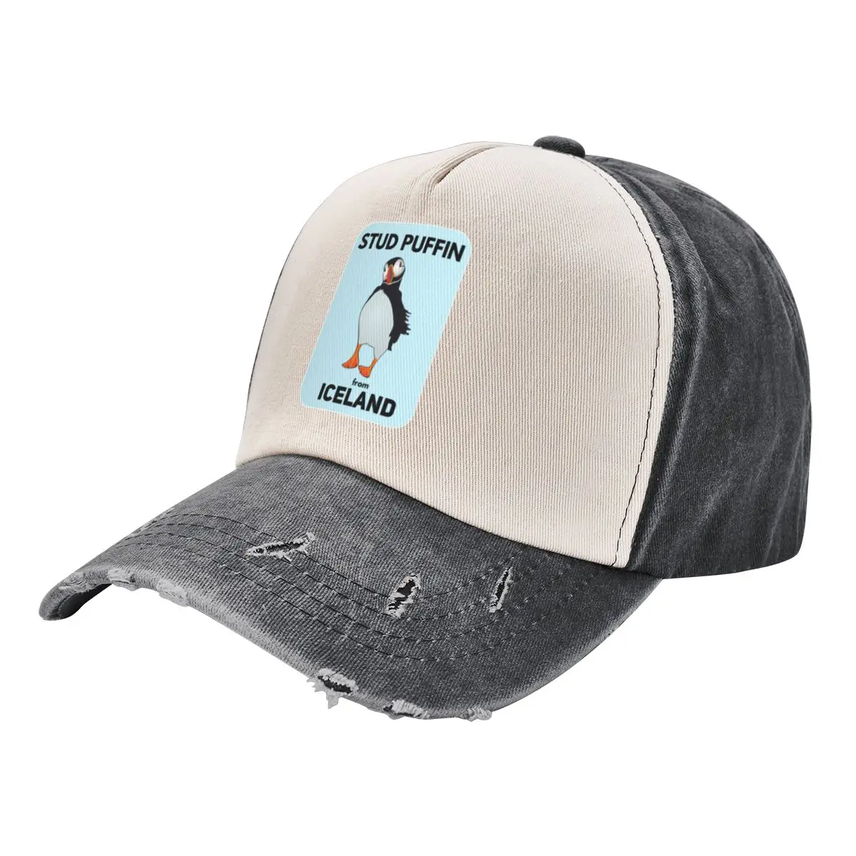 Stud Puffin From Iceland, Cute Puffin Bird Baseball Cap derby hat Kids Hat dad hat black Men's Luxury Women's