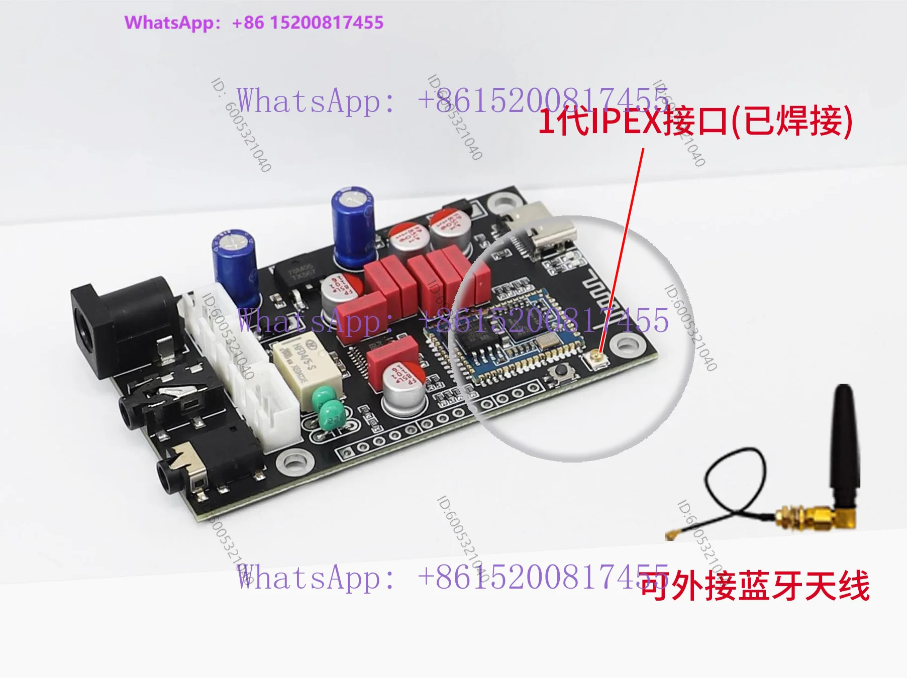LA02 Qualcomm QCC5125 audiophile Bluetooth 5.1 lossless decoding board APTX LDAC lossless high definition sound quality