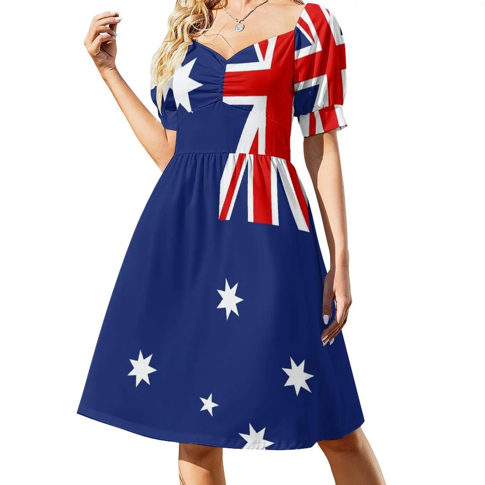 

Australian Flag - vertical Short Sleeved Dress luxury woman party dress beach dresses women party dresses dress summer