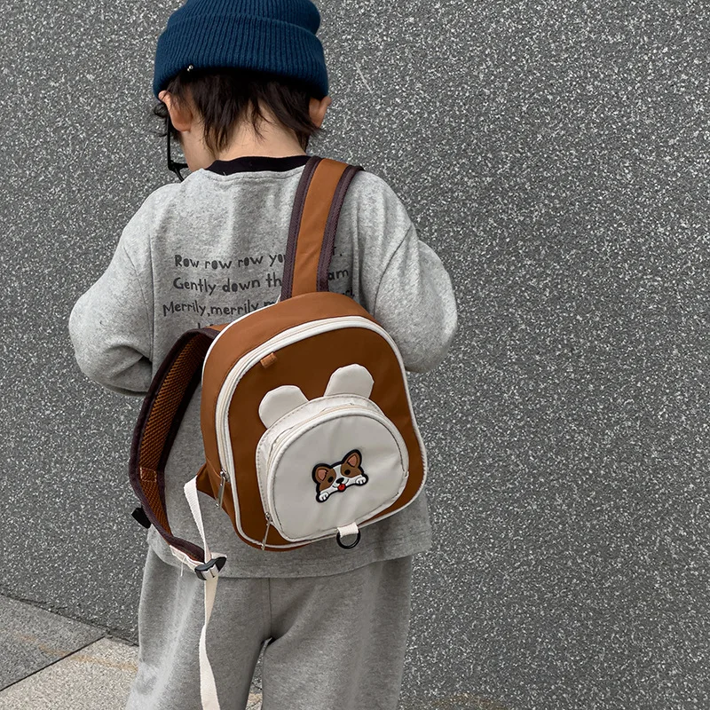 

Детская школьная сумка для детского сада, водонепроницаемый легкий рюкзак из ткани Оксфорд с милым маленьким животным из мультфильма