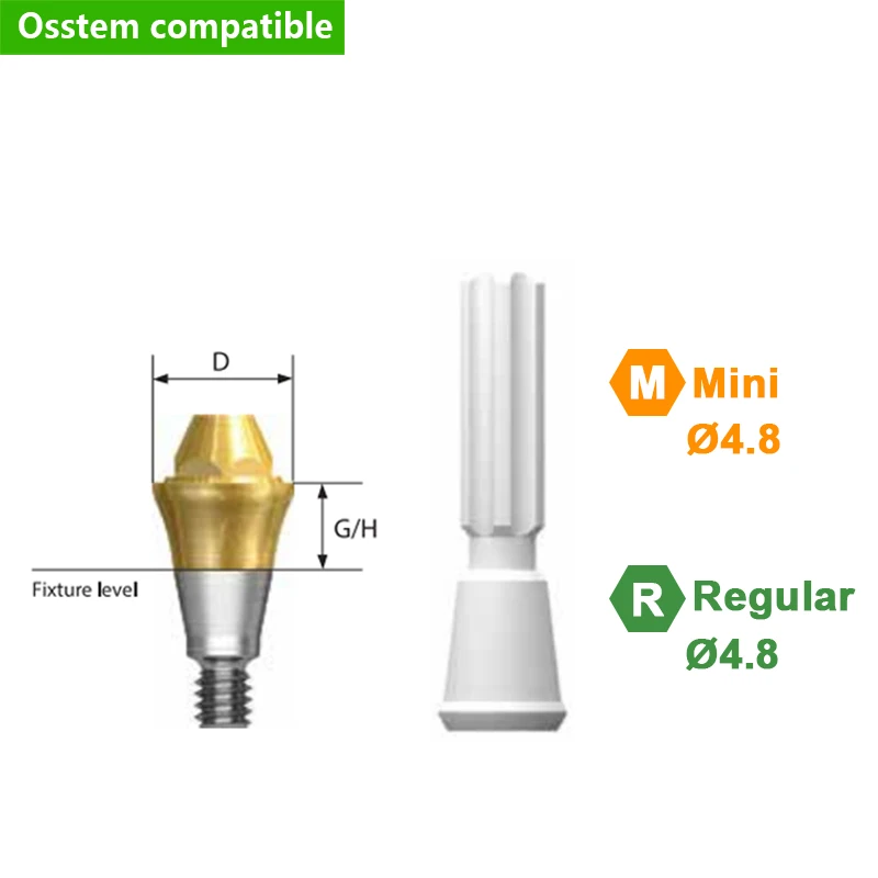 

Osstem Multi Unit Straight Abutment OEM ODM Grade 5 Titanium Alloy Compatible MUA for Screw Retained Implant Verified Supplier