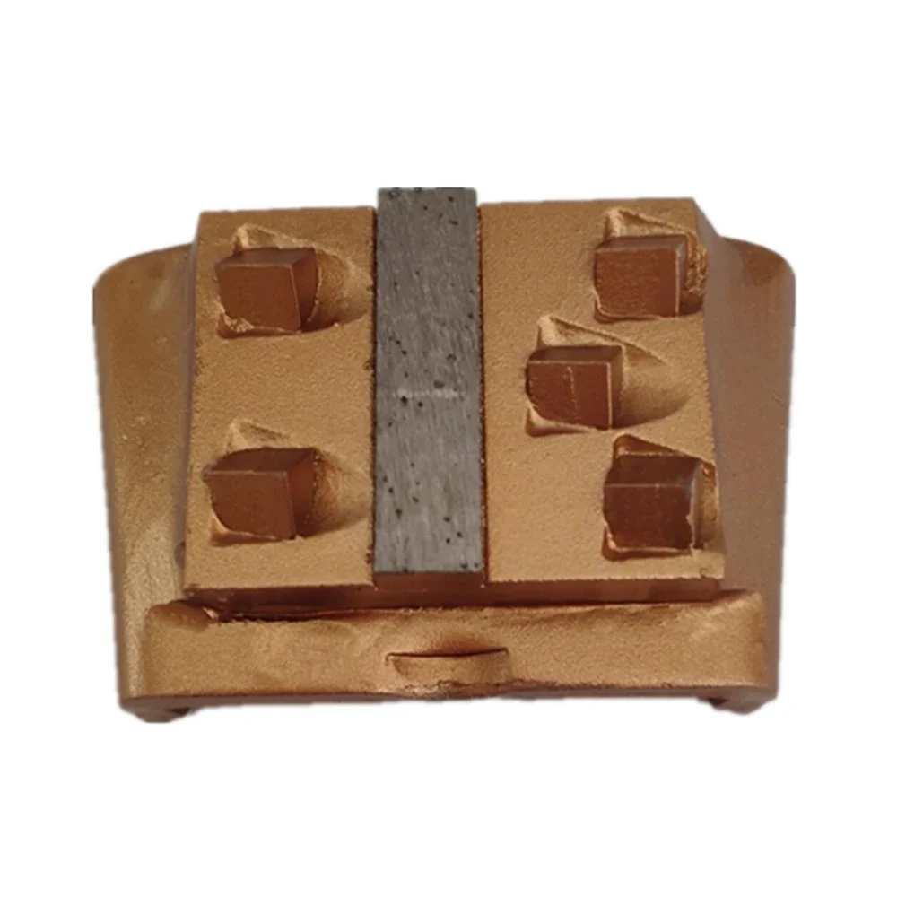 Pattini diamantati per smerigliatura PCD per pavimenti in cemento - Cambio rapido EZ con segmenti a cinque quarti per smerigliatrice per rimozione epossidica 9 pezzi