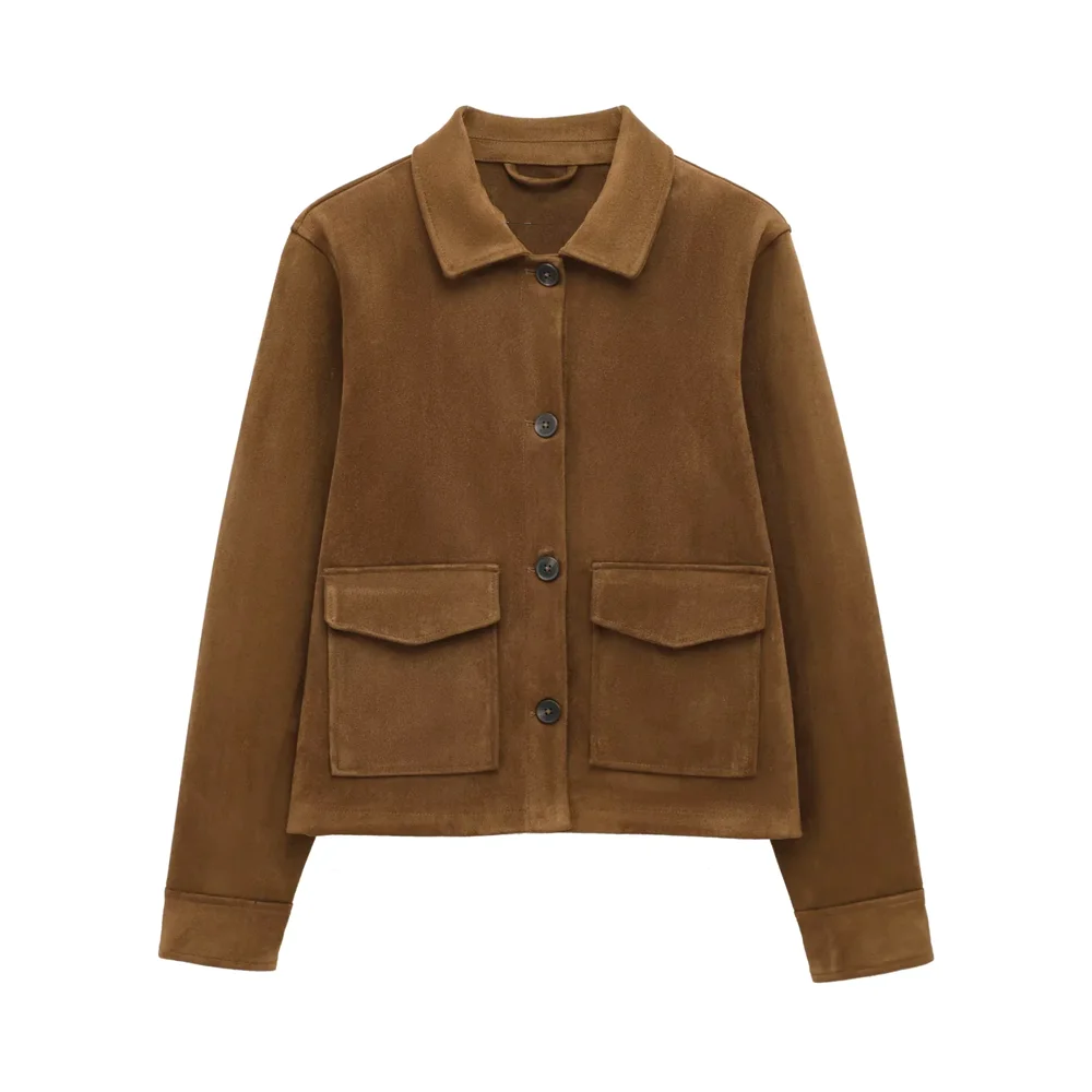 RARA damesjassen met kraag en knopen aan de voorkant in zwart, bordeaux en bruin met dubbele zakken voor een veelzijdige stijlvolle look