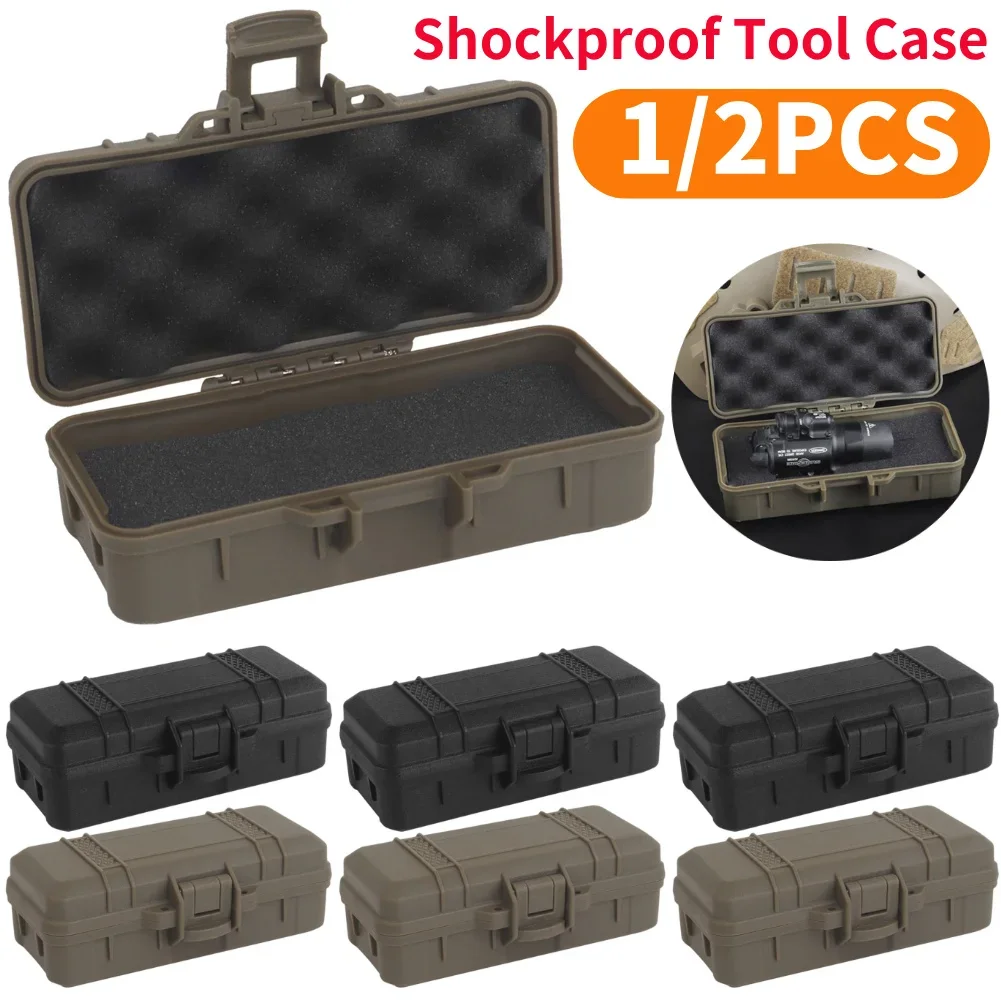 Outdoor Survival Tool Case with Sponge Sealed Shock Absorption Box Safety Protective Tool Case Outdoor Accessories
