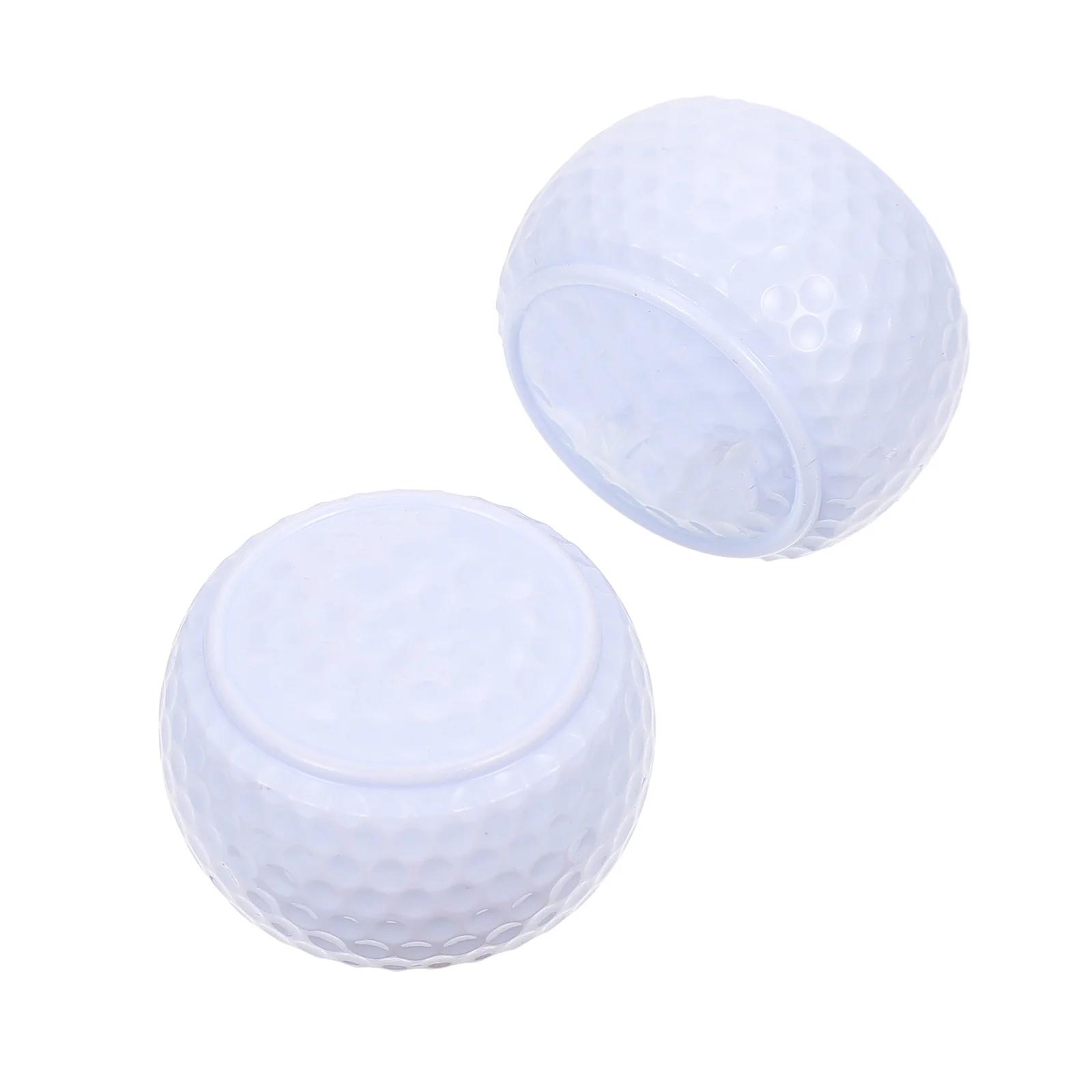 

2Pcs Golfing Balls Flat Shape Bright Color Indoor Exercising Training Equipment Practicing Aids Golfing Supply