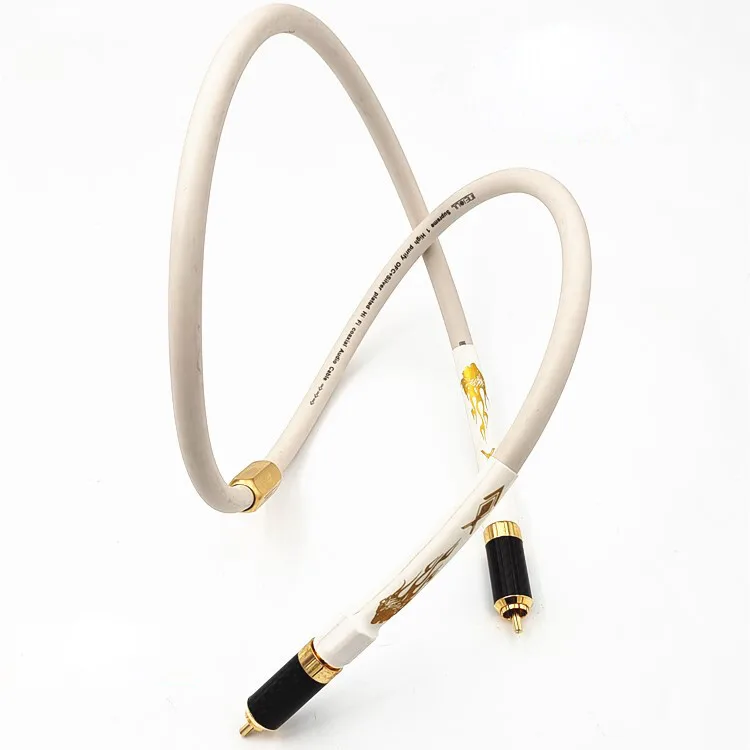 

FOR Line Soul HiFi Audio Digital Coaxial Cable 75Ω Pure Copper Subwoofer Cable 2RCA