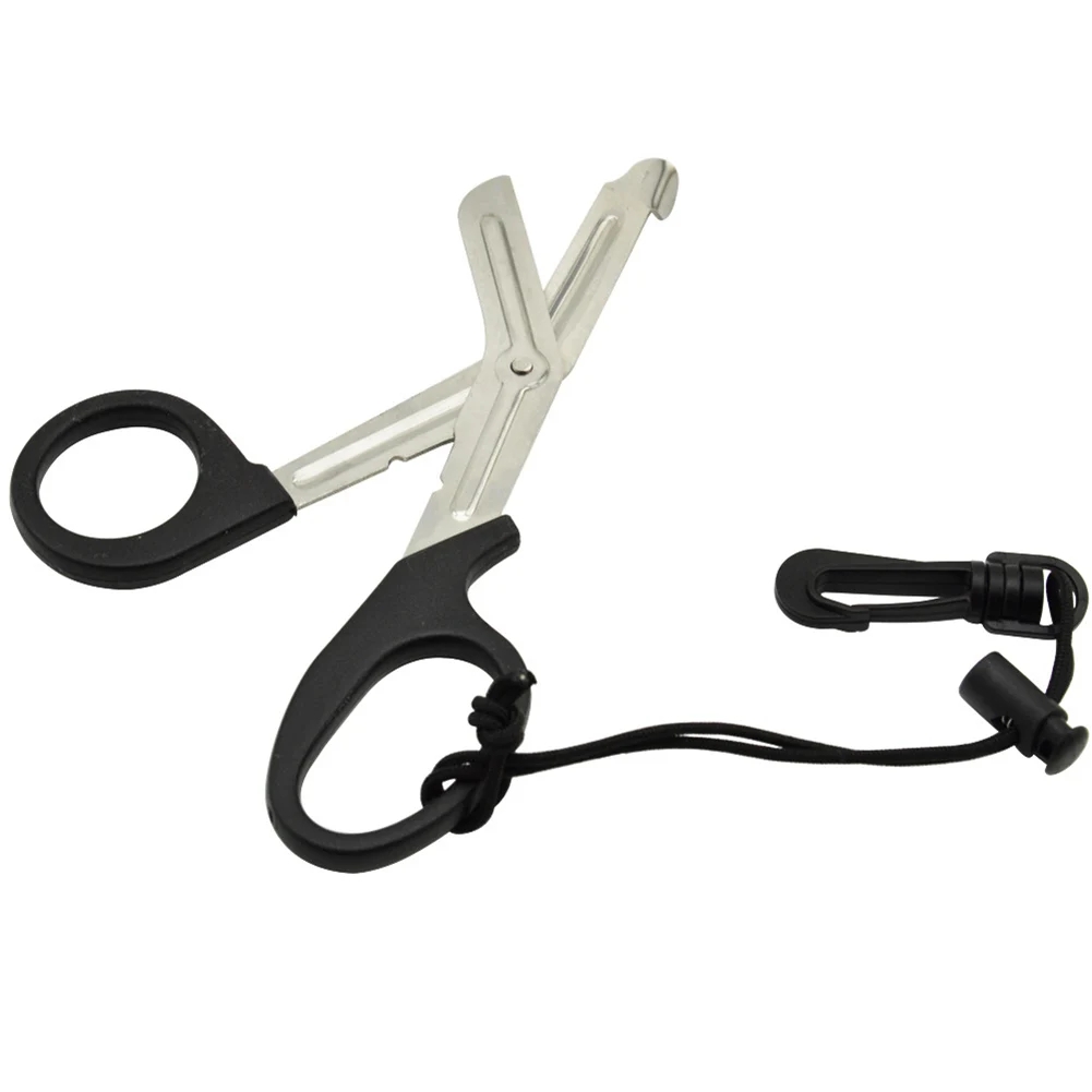 Scuba Diving Scissors Line Cutter Fishing Net Shear Underwater Escape Tool Stainless Steel Sea Snips Diving Scissors