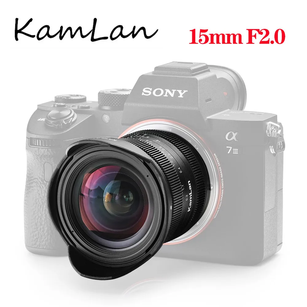 

Kamlan 15 мм f2.0 Широкоугольный объектив для беззеркальной камеры с ручной фокусировкой APS-C для камер с креплением Canon M/Sony E/Fuji X/M43