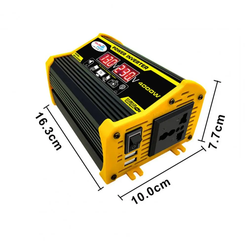 1 Set Car Inverter Adapter  Reliable DC 12V to AC 220V/110V Inverter Adapter  Universal Power Inverter