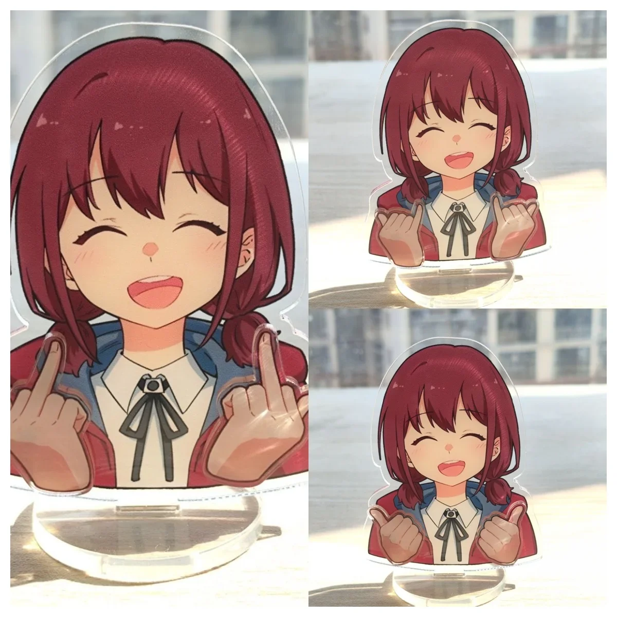 

Anime GIRLS BAND CRY NINA ISERI Cosplay Acrylic Figure Magnet Change Assembly Unit Stand Display Model Desk Decor Toys Game Gift
