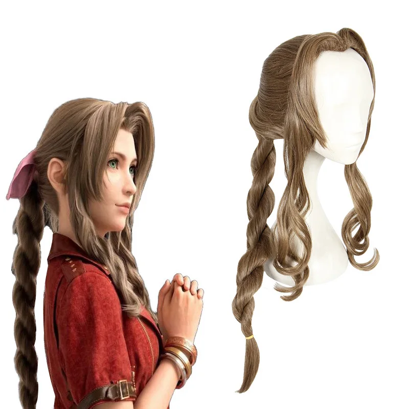

Xiu Dan Final Fantasy VII Aeris Gainsborough Косплей Парик 434A