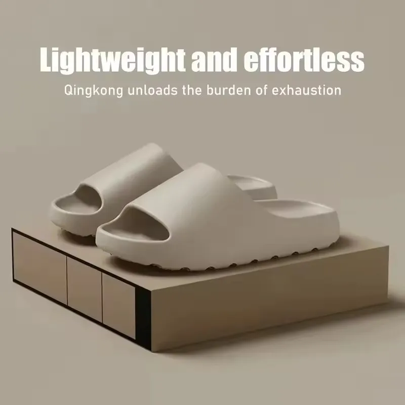 

Men's Slippers EVA Soft Thick Soled Summer Fashion Slippers & Women's Yeezys Slides Beach Sandals