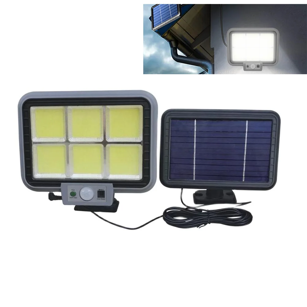 

294 Cob Outdoor Solar Light 3 Working Modes Motion Sensor Wall Lamp For Patio Backyard Garage Garden Decor Lighting