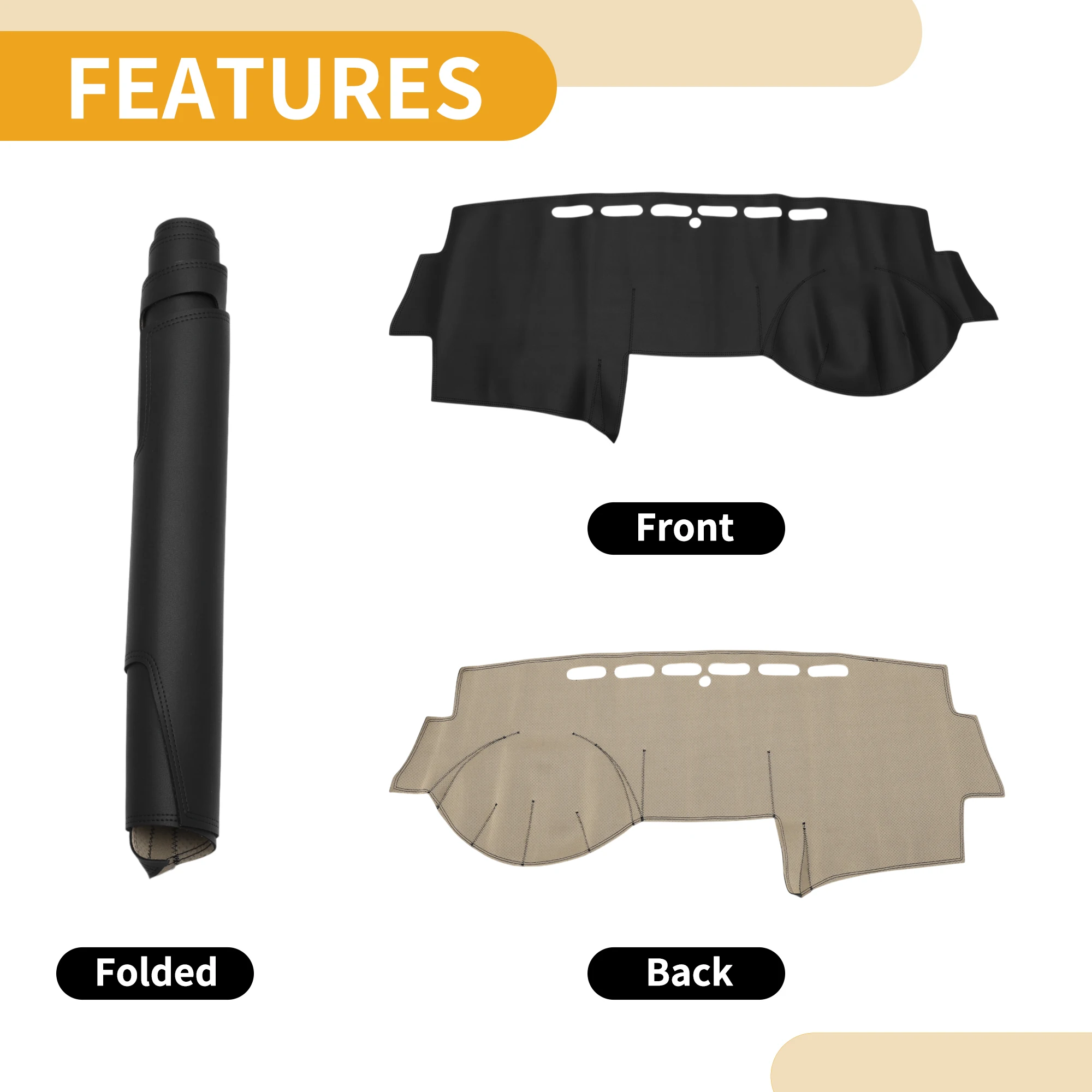 

UXCELL чехол на приборную панель для Honda Accord 7th 2003-2007, коврик для приборной панели, ковер, центральная консоль, коврик для приборной панели, противоскользящий коврик для салона автомобиля