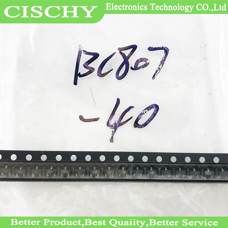 100pcs BC807-40 SOT23 BC807 SOT 807-40 SOT-23 PNP general purpose transistor new and original