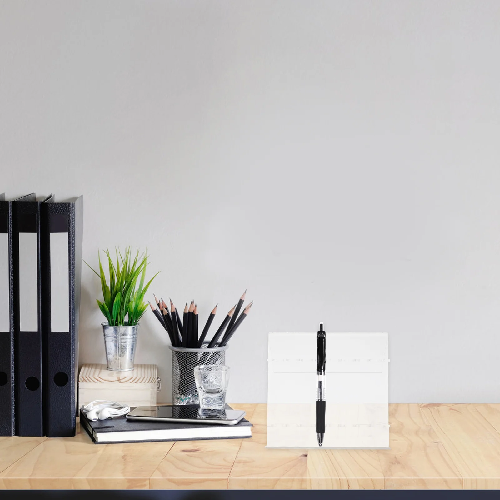 

Acrylic Pen Holder Display Stand Ballpoint Eyebrow Pen Storage Organizer Rack for Home Office Nail Salon Nail Brush Stand