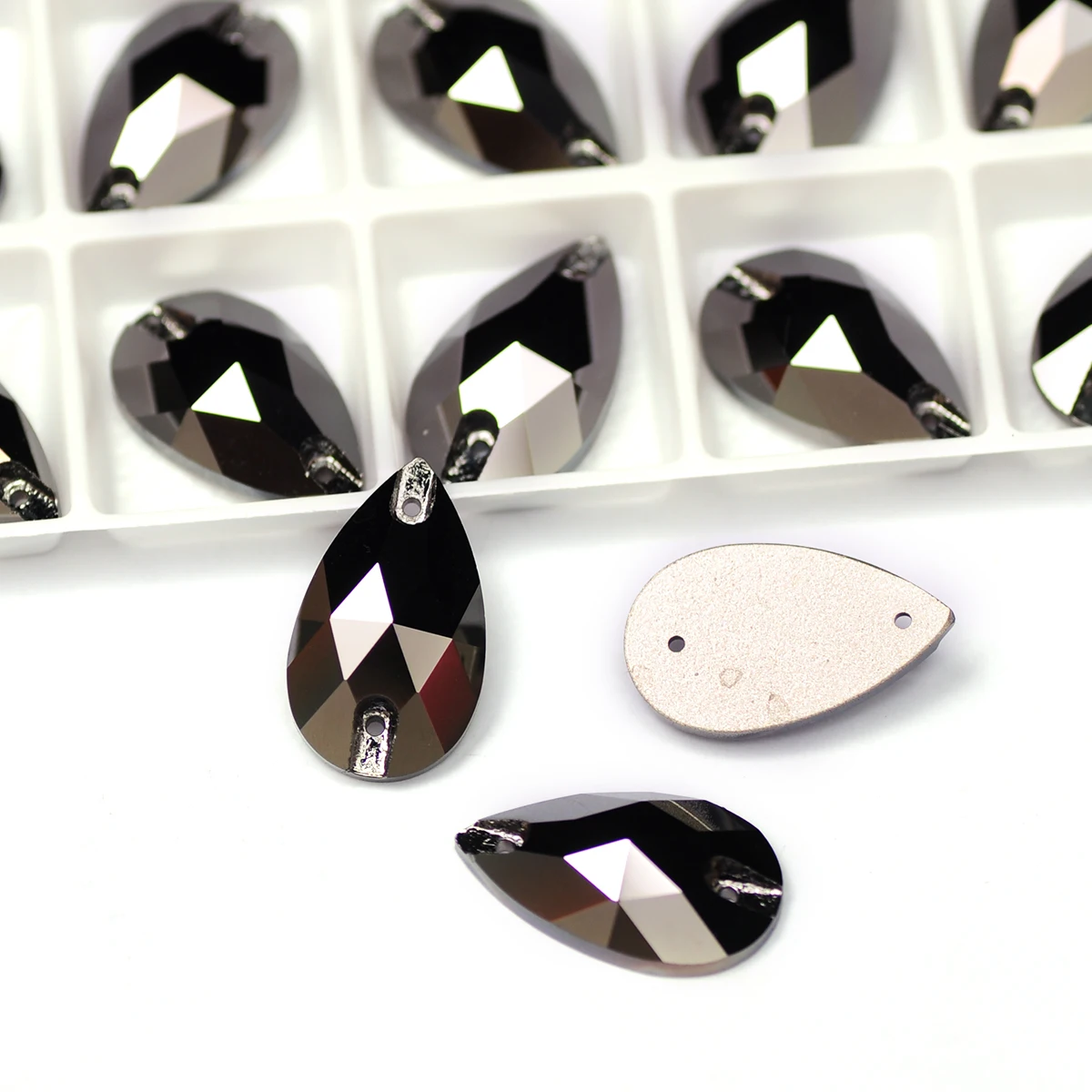 YANRUO 3230 Drop AAAAA Qualität Nähkristalle Flache Rückseite Strasssteine zum Aufnähen Glassteine für Kleider, Kleidung, Schmuck – Detail 32