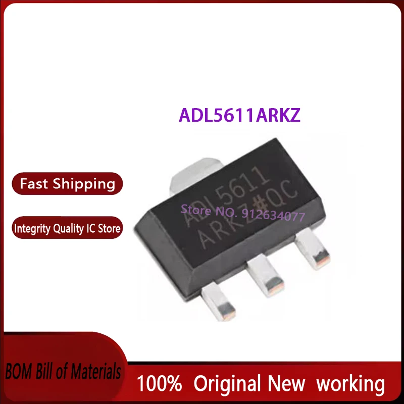 10PCS 100% New original ADL5611ARKZ ADL5611ARK ADL5611 package SOT-89 RF amplifier chip