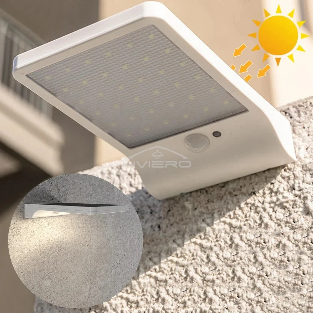 Outdoor Wall Lamp Ultra-thin 36LED Solar Light Human Sensing Waterproof Hanging Induction Park Street Courtyard Garden Lighting