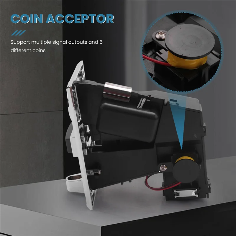 Buy Now4X Multi Coin Acceptor Electronic Roll Down 4P Port Electronic Coin Selector Vending Machine Arcade Game Ticket