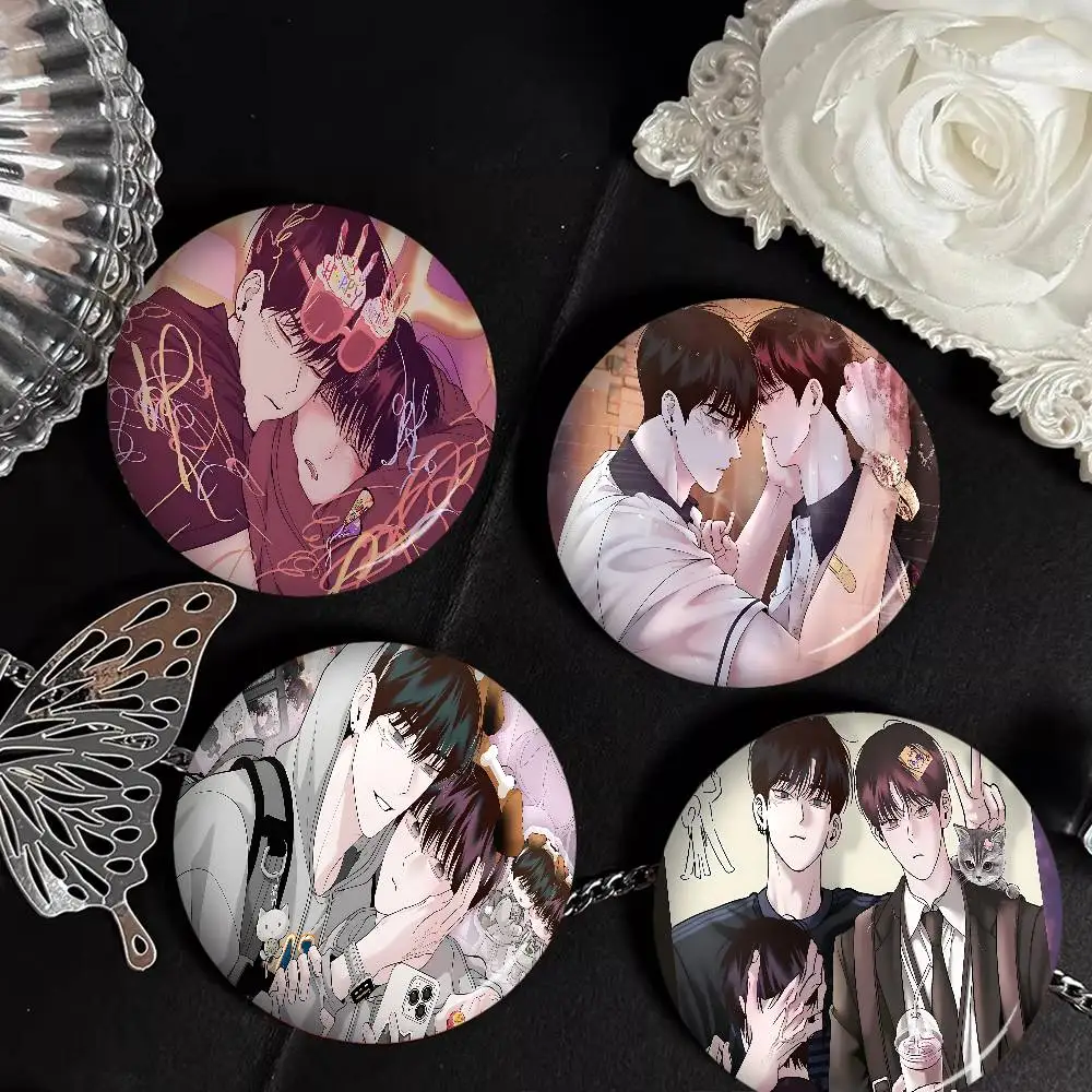 Mondays Savior bl 58mm Cute Series Pins Funny Badge Interesting Cartoon Animals Brooches Backpack Clothes Gift Accessory