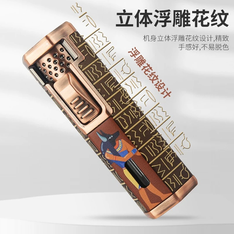 

Новая высококачественная ветрозащитная зажигалка для сигар с синим пламенем и кнопочным включением.
