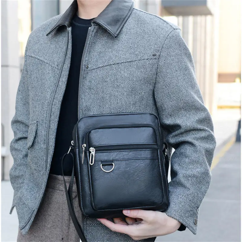 

Мужская деловая сумка для Ipad, мужские кожаные сумки-мессенджеры высокого качества, портфель среднего размера, мужские сумки из натуральной кожи